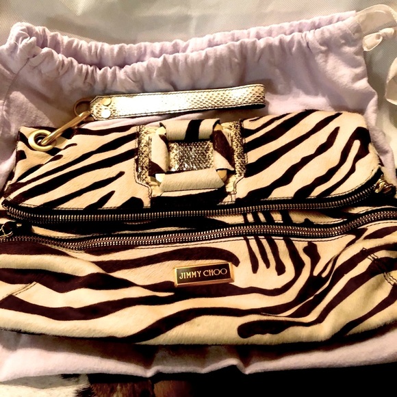 Jimmy Choo Zebra Clutch - Picture 2 of 5